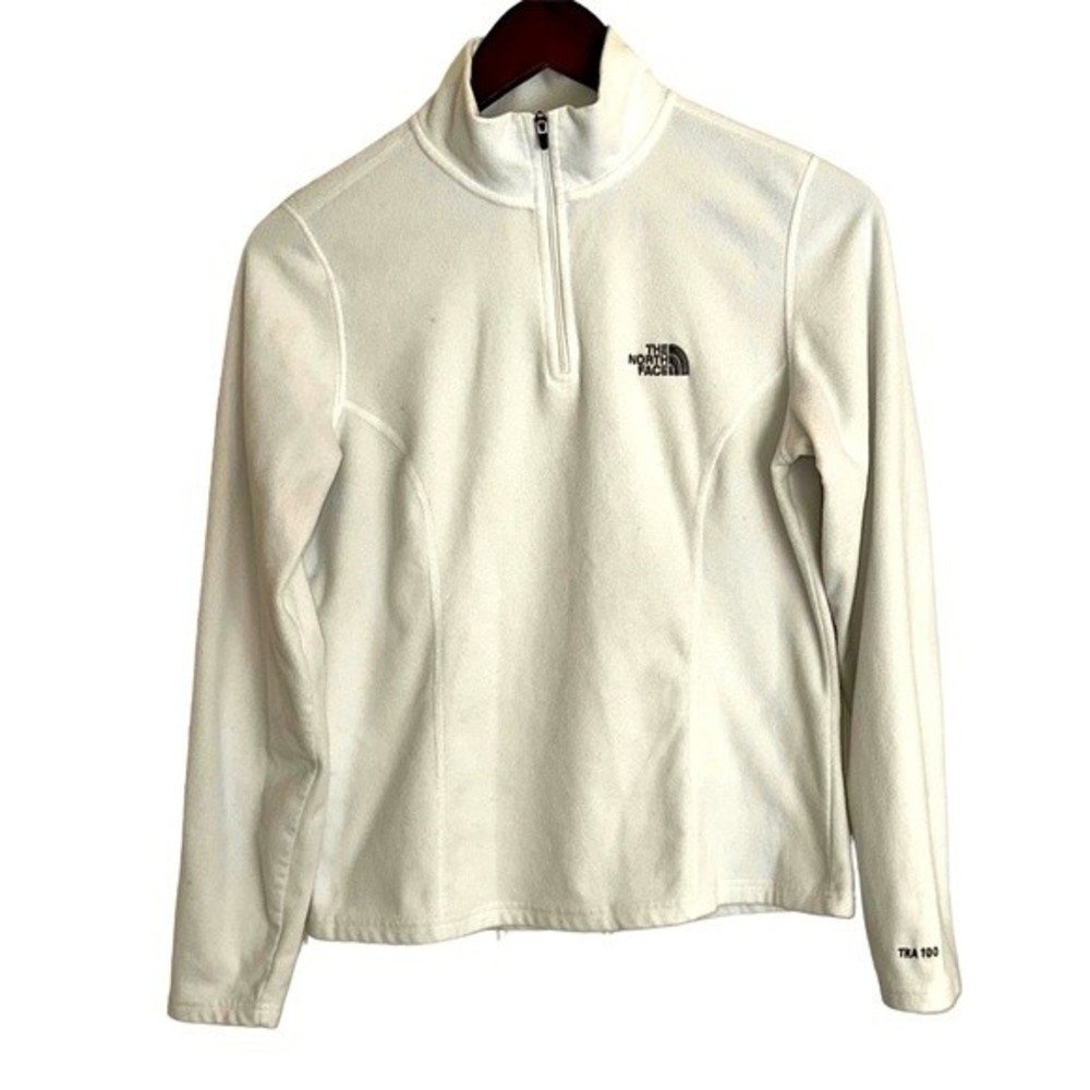 The north face 100 Glacier quarter zip white fleece, women’s SP